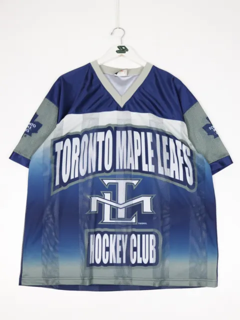 Vintage Toronto Maple Leafs Jersey Mens Large Blue Hockey 90s NHL