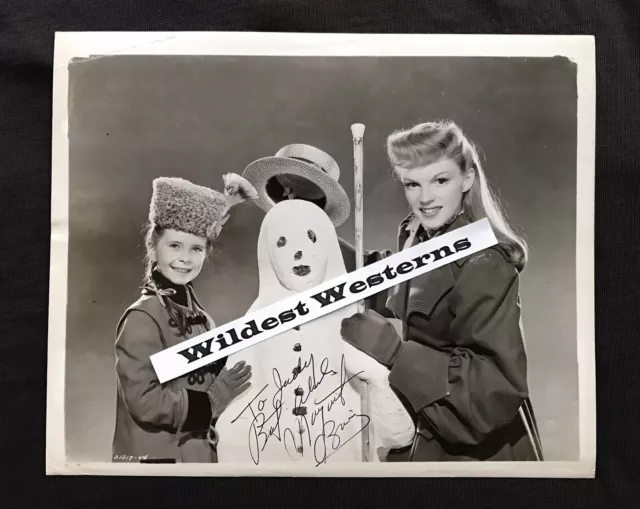 MARGARET O’BRIEN Signed Photo AUTOGRAPH VINTAGE Original Judy Garland ST. LOUIS