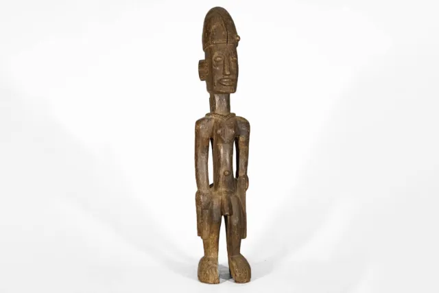 Rugged Dogon Colonial Statue 27" - Mali - African Art