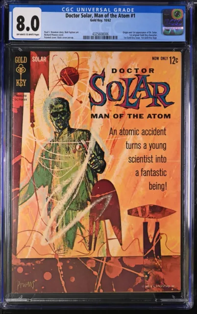 Doctor Solar, Man of the Atom #1 CGC 8.0 Gold Key 1962 ***First Gold Key comic**