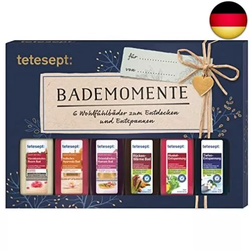 tetesept Bäder Geschenkset Bademomente – Badezusatz Probierset mit Ge