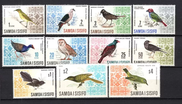 Samoa - 1967-69 Birds Part Set MNH