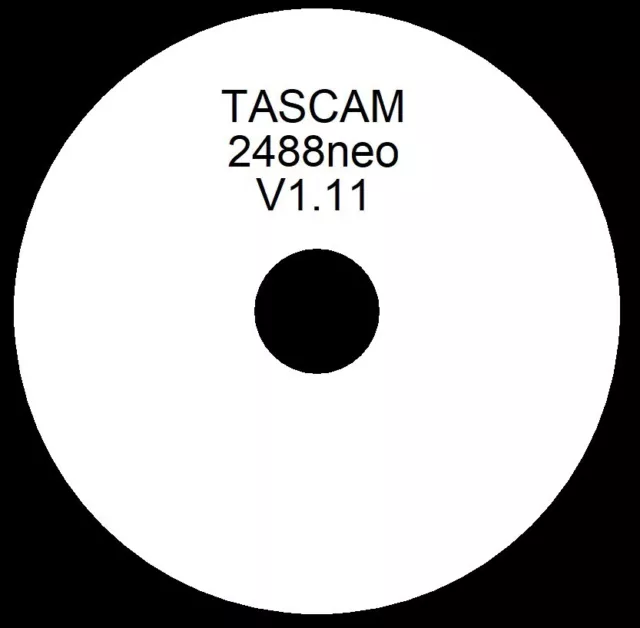 Tascam 2488neo Firmware Betriebssystem CD V1.11 (neueste Version, nur CD)