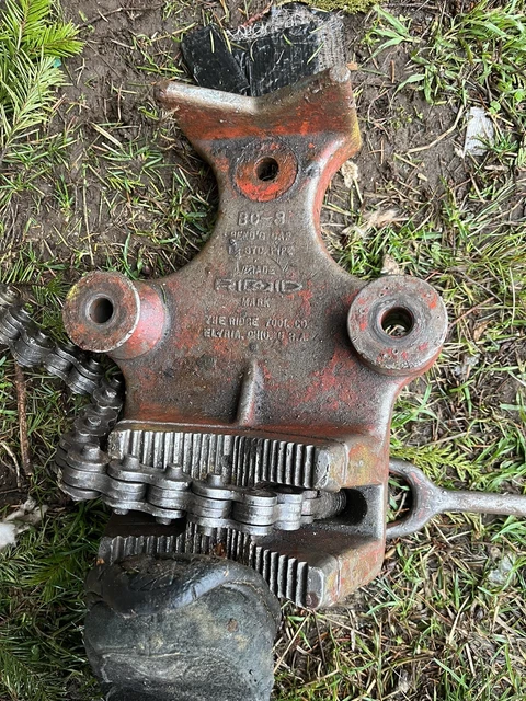 rigid BC8 large chain type pipe vise USA