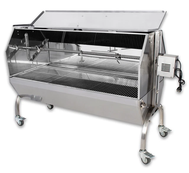 Spanferkelgrill Lammgrill Spanferkel Grill BBQ Grillwagen Spieß 85 Cm M