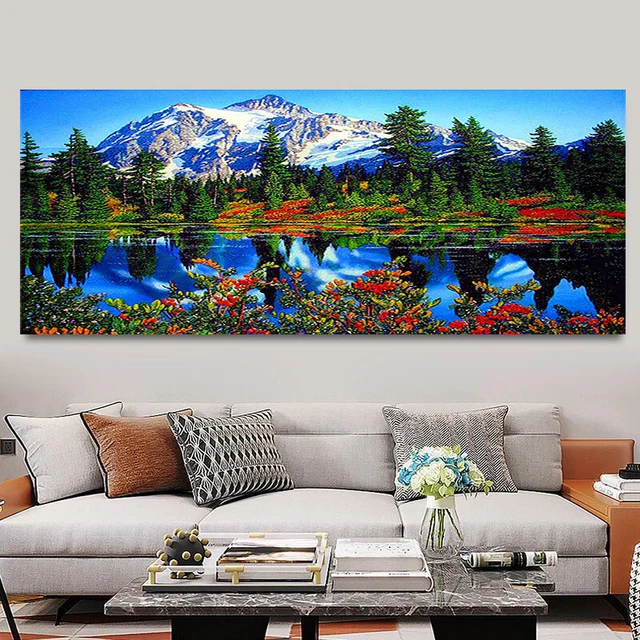 5D Diamond Painting Stickerei Kreuzstich Bilder Set Landschaft 120*50cm