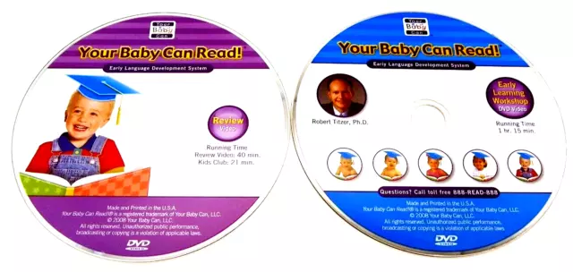 Your Baby Can Read As Seen On TV 3 Months-5 Years Robert Titzer Early Language