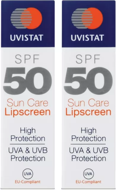 Uvistat Sun Care Lipscreen | SPF50 | Moisturising Lip Balm | Prevent Dry and...