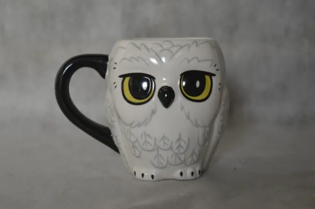 Harry Potter Hedwig 3D Owl Cup Mug Unused Lefthanded Black Handle