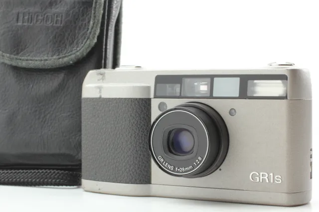 【EXC+5 Read w/ Case】 Ricoh GR1s Silver Point & Shoot 35mm Film Camera from JAPAN