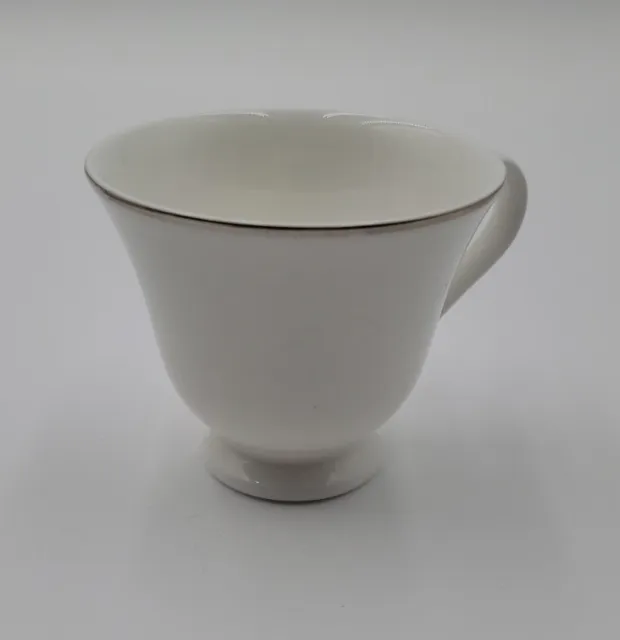 Crown Staffordshire Bone China Platinum Band Footed Tea Cup Federated Store
