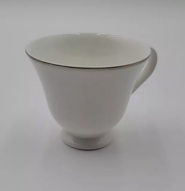Crown Staffordshire Bone China Platinum Band Footed Tea Cup Federated Store