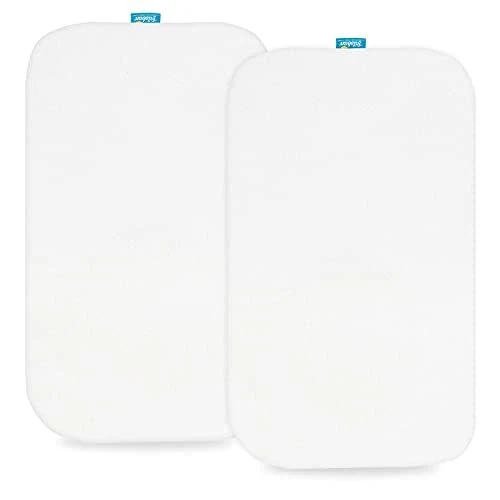 100% Organic Cotton Bassinet Sheets Fit For Rectangle Oval Bassinet Mattress And