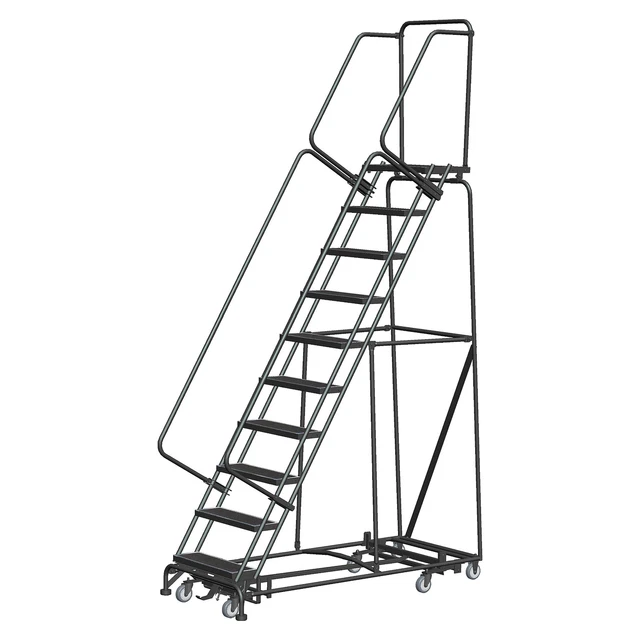 Ballymore Rolling Ladder Overall Height 133 in Steps 10 Cap 450 lb