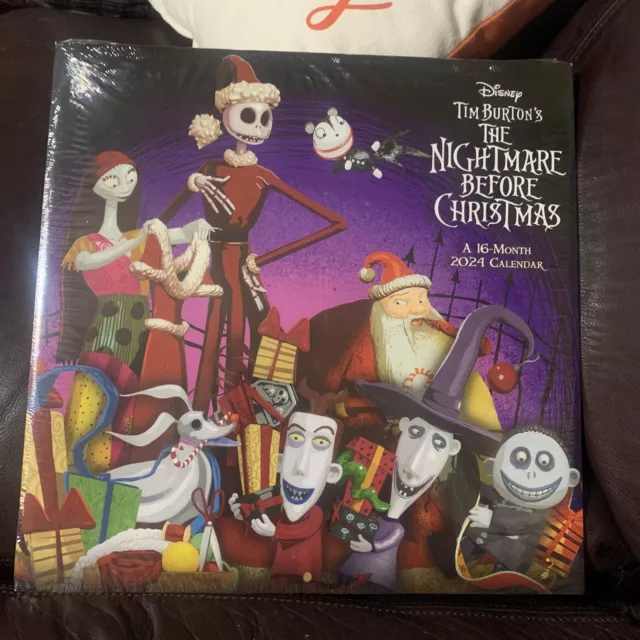 2024 THE NIGHTMARE BEFORE CHRISTMAS 12” X 24" 16 Month Wall Calendar