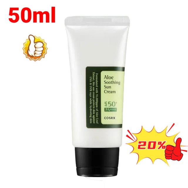 ALOE SOOTHING SUN Cream SPF 50+ PA+++ 50ml (VEGAN) £5.25 - PicClick UK