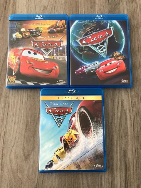 Lot 3 Blu-ray (film Disney) CARS 1,2,3 VF