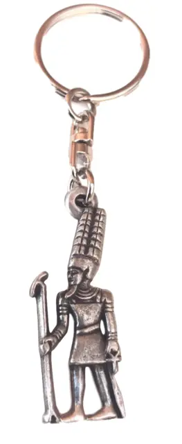Egiziano Amun Fatto Artigianalmente Da Peltro Inglese Portachiavi Hin-KR1430