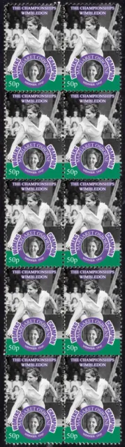 Margaret Osborne 1947 Womens Wimbledon Tennis Champion Strip Of 10 Mint Stamps