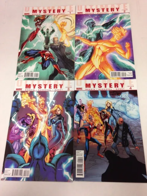 Ultimate Mystery 1 2 3 4 Spider-Man J Scott Campbell 3 covers