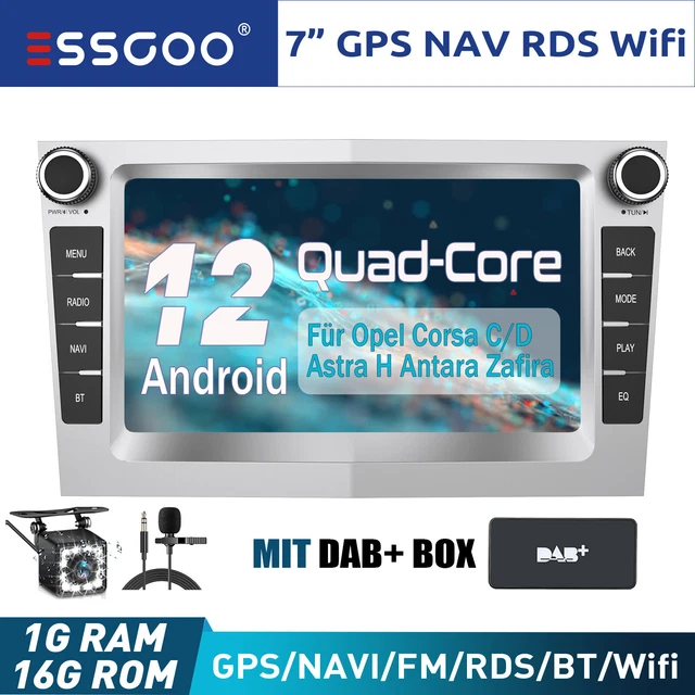 Android 12 DAB+ Autoradio GPS KAM MIK Für Opel Astra Corsa Meriva Vivaro Vivara
