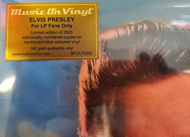 Elvis Presley for fans only  numbered blue LP Album vinyl record 2024 3