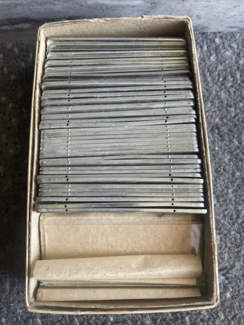 Encuadernaciones deslizantes de acero Brumberger No. 1166 para películas de 35 mm
