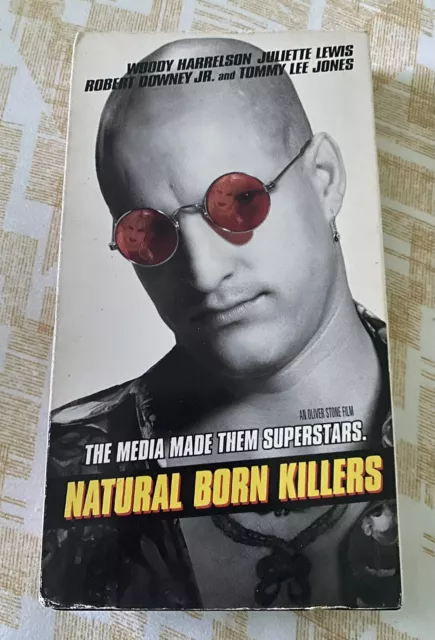 Natural Born Killers Woody Harrelson, Juliette Lewis Sealed New VHS Classic 90s