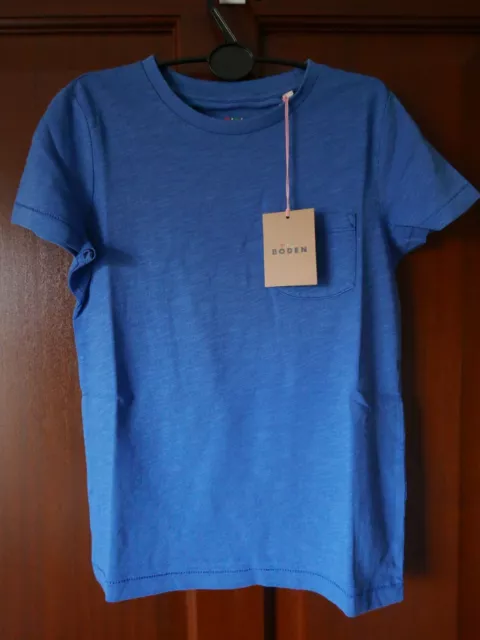 Boden Kids Short Sleeve T-Shirt, Age 7-8yrs, Blue, BNWT