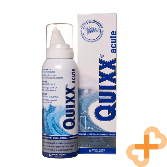 QUIXX Aiguë Nasal Spray 100 ML Pour Soin Et Naturel Soulagement De Qui Coule Nez