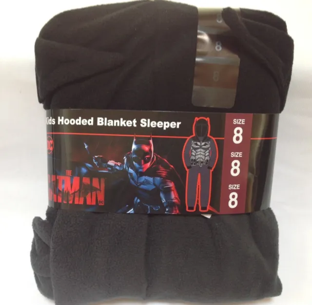 Boys Kids Hooded Blanket Sleeper costume pajamas pjs Batman 8