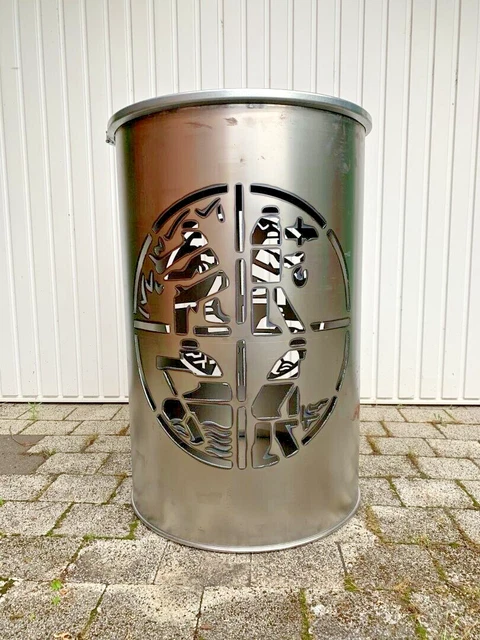 Stilvolle Lfass Feuertonne Motive Ebenbildnull