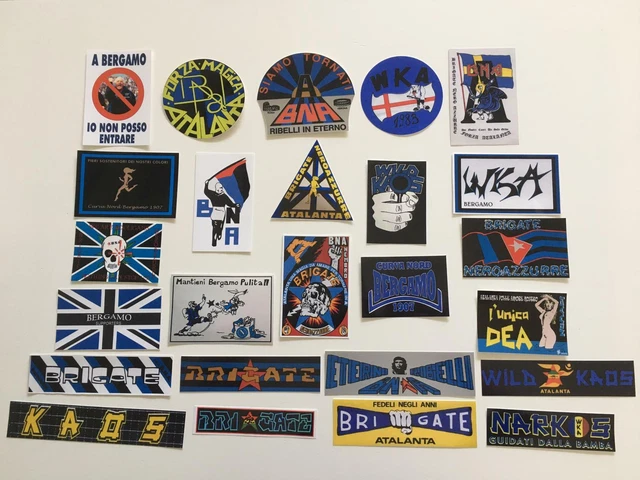 SUBBUTEO 20 STICKERS ATLETICO MADRID TIFOSI e SUPPORTERS for FENCE