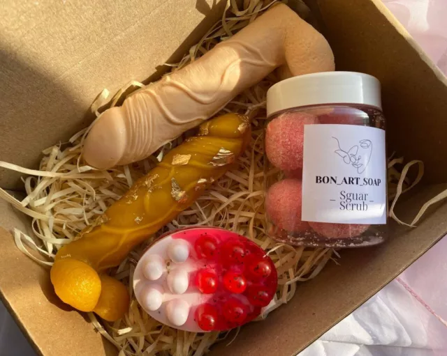 Spa gift set Set, Candle Soap Dick, A gift for a girlfriend, friends.