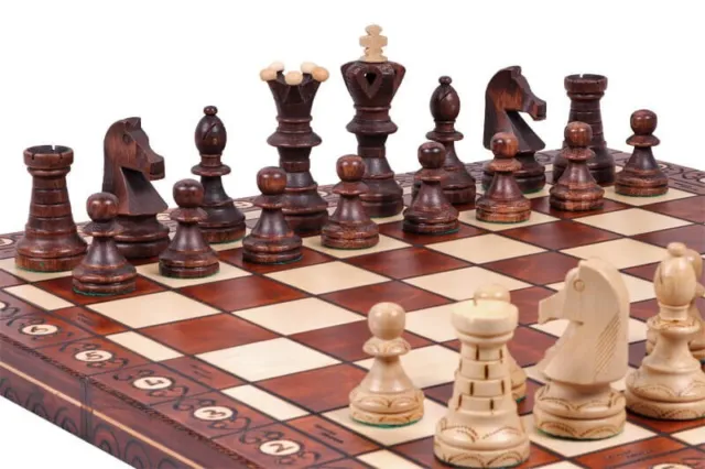 Craft Chess Game Made in Europe - Decorative Sycomore Chessboard 3