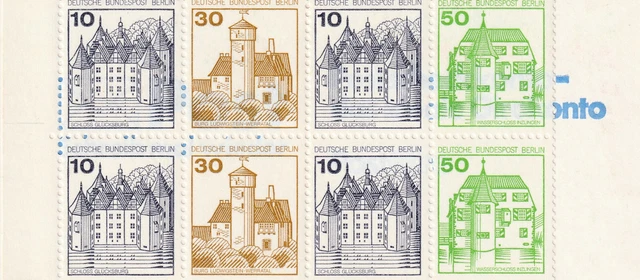 Berlin Markenheftchen MH 11 h MZ, ** postfrisch - Burgen und Schlösser, 1980
