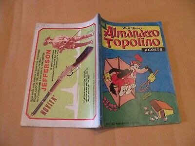 Almanacco Topolino 1971 N.176 Mondadori Disney Originale Molto Buono Bollini