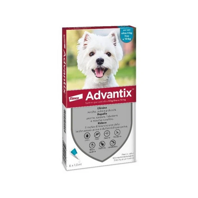 Elanco Bayer - Advantix para Perros De 4-10 KG De 6 x 1ML