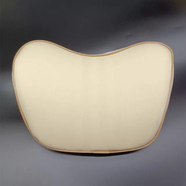 2Pcs Car SUV Neck Waist Pillow Seat Headrests Support Cushion Fabric Memory Foam