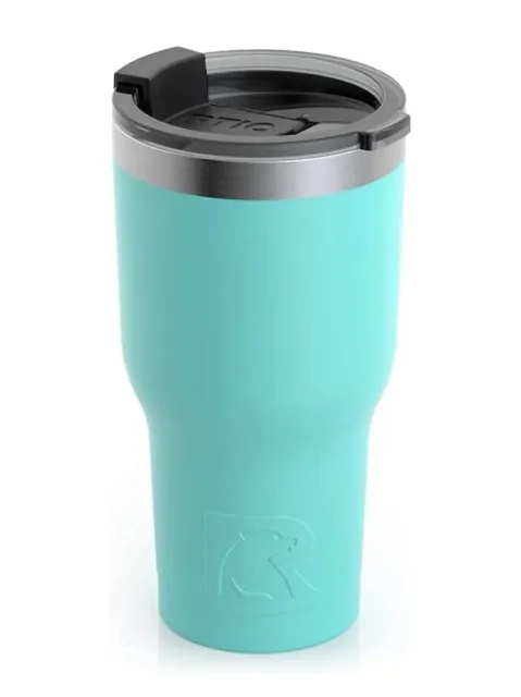 RTIC 20 oz Insulated Tumbler Stainless Steel Coffee Travel Mug with Lid Teal 2