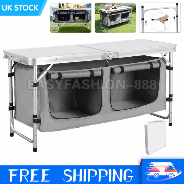 Portable Folding Camping Picnic Table Party Kitchen Outdoor Garden BBQ Picnic