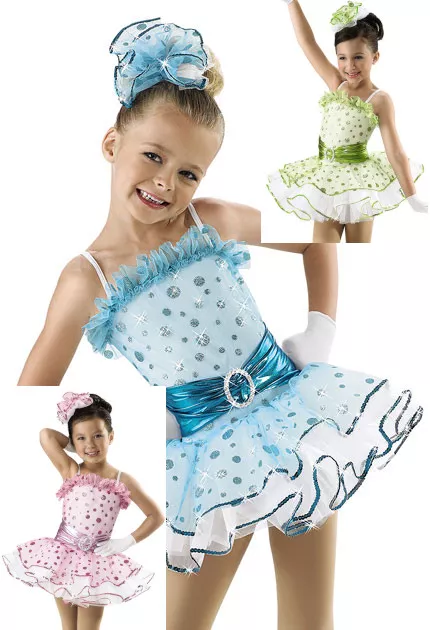 NEW Weissman Dance Costume Skate Dress Jazz Tap Twirl Ballet 5228 IC MC LC XLC