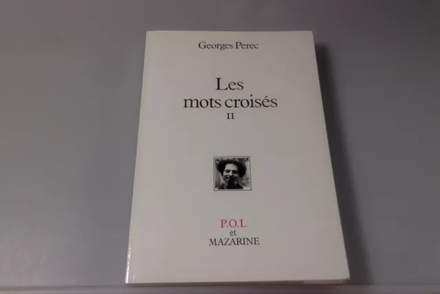 Georges PEREC LES MOTS CROISÉS II P.O.L. et Mazarine 1986