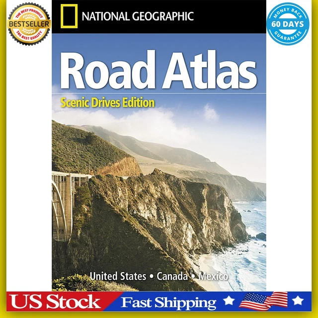 RAND MCNALLY USA Road Atlas 2023 BEST Large Scale Travel Maps United