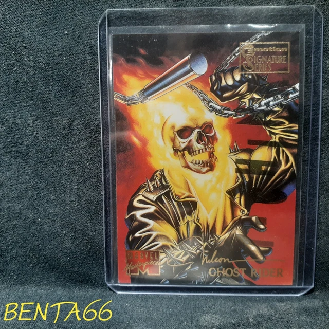 Ghost Rider Card 1995 MARVEL MASTERPIECES Ghost Rider Emotion Insert Card # 38 EUR 12,41 ...
