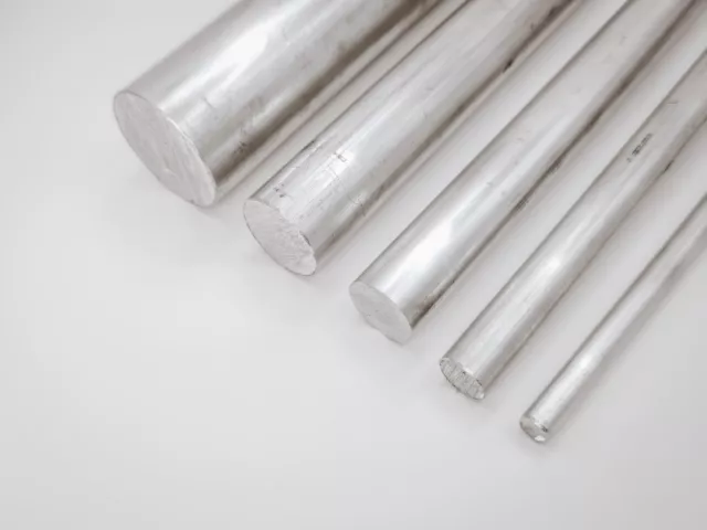 Aluminium Barre AlMgSi0,5 Profil Rundstangen 6-30mm Diamètre 50-2000mm Aluminium