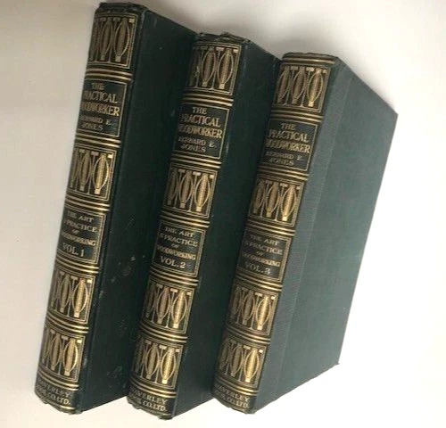 LIBROS DE ARTE Y PRÁCTICA DE LA CARPINTERÍA PRÁCTICA Jones Vol.1, 2 y 3