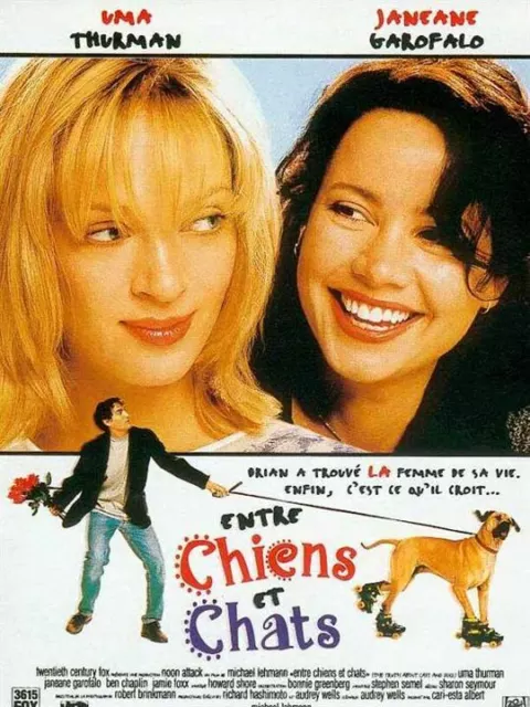Affiche De Cinéma Originale 120 X 160 Entre chiens et chats