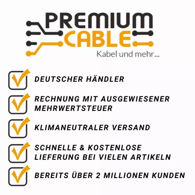5m Premium-Cable Micro HDMI Kabel Mikro D Stecker 4K Ultra HD Ethernet 3