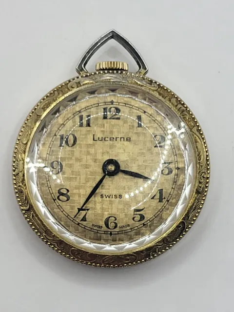 Vintage Vintage Lucerne Watch Clock Pendant Necklace | Grailed